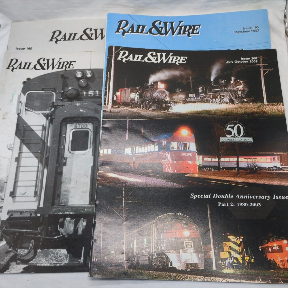(4) Rail And Wire Magazines